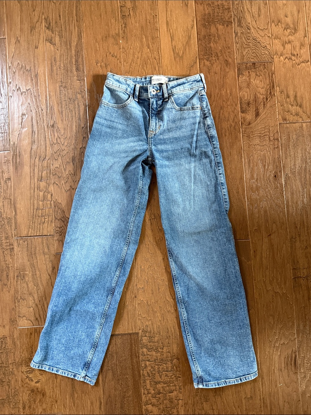 abercrombie kids high-rise wide leg jeans